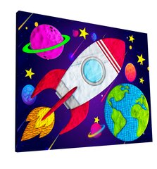 Paveikslas iš modelino, Splat Planet, Kosmosas 30x40cm kaina ir informacija | Piešimo, tapybos, lipdymo reikmenys | pigu.lt