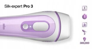 Braun Silk Expert Pro 3 kaina ir informacija | Epiliatoriai | pigu.lt