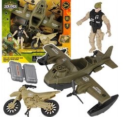 Žaislinis karinis rinkinys su lėktuvu kaina ir informacija | Žaislai berniukams | pigu.lt