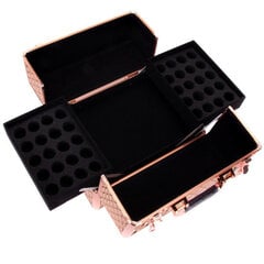 Kosmetikos dėklas XL 36W Diamond 3D, Rose-Gold kaina ir informacija | Kosmetinės, veidrodėliai | pigu.lt