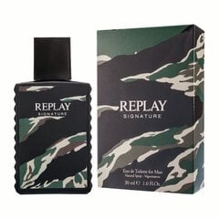 Туалетная вода Replay Signature EDT для мужчин, 30 мл цена и информация | Мужские духи | pigu.lt