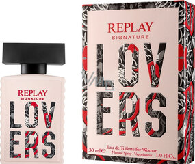 Туалетная вода Replay Signature Lovers EDT для женщин, 30 мл цена и информация | Женские духи | pigu.lt