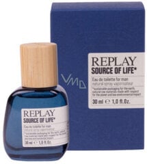 Туалетная вода Replay Source of Life EDT для мужчин, 30 мл цена и информация | Мужские духи | pigu.lt