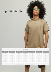 YAPPI chaki spalvos vyriški marškinėliai "Nėra didžiųjų be paprastų žmonių" MKH10097_XXL цена и информация | Мужские футболки | pigu.lt