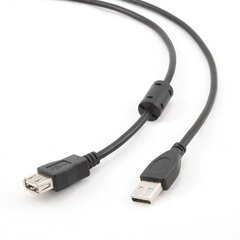 Gembird USB удлинитель USB 2.0 A (M) - (F), 4.5 м цена и информация | Кабели и провода | pigu.lt