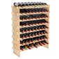Vyno butelių stovas Vevor, 102,5x25x85cm, rudas цена и информация | Virtuvinės spintelės | pigu.lt