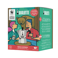 Bialetti - Moka Express 3-Cup + WWF Tote цена и информация | Чайники, кофейники | pigu.lt