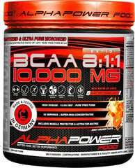 Bcaa amino rūgštys ALPHAPOWER FOOD: 100%BCAA 10.000 MG 8:1:1 kaina ir informacija | Alpha Power Food Maisto papildai, preparatai, funkcinis maistas sportui | pigu.lt