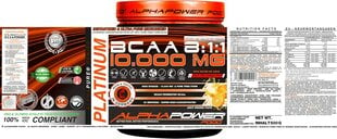 Bcaa аминкислоты ALPHAPOWER FOOD: 100%BCAA 10.000 MG 8:1:1 цена и информация | Аминокислоты | pigu.lt