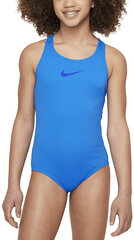 Nike Maudymosi Kostiumėlis Mergaitėms Nk G Ess Racerback Blue NESSB711 400 NESSB711 400/M kaina ir informacija | Maudymukai mergaitėms | pigu.lt