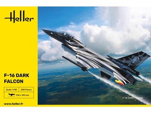 Heller - General Dynamics F-16 Dark Falcon, 1/48, 30411 цена и информация | Конструкторы и кубики | pigu.lt