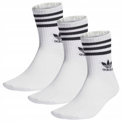 Crew sock  3str adidas originals ij0733 vīriešiem balta men's white IJ0733 цена и информация | Мужские носки | pigu.lt