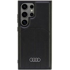 Audi Synthetic Leather MagSafe S24 Ultra S928 czarny|black hardcase AU-TPUPCMS24U-Q5|D1-BK цена и информация | Чехлы для телефонов | pigu.lt