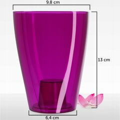 Gėlių vazono Orchidėjų dangtis Gėlių stovas Plastikiniai augalai 9cm Violetinė Kada kaina ir informacija | Vazonai | pigu.lt