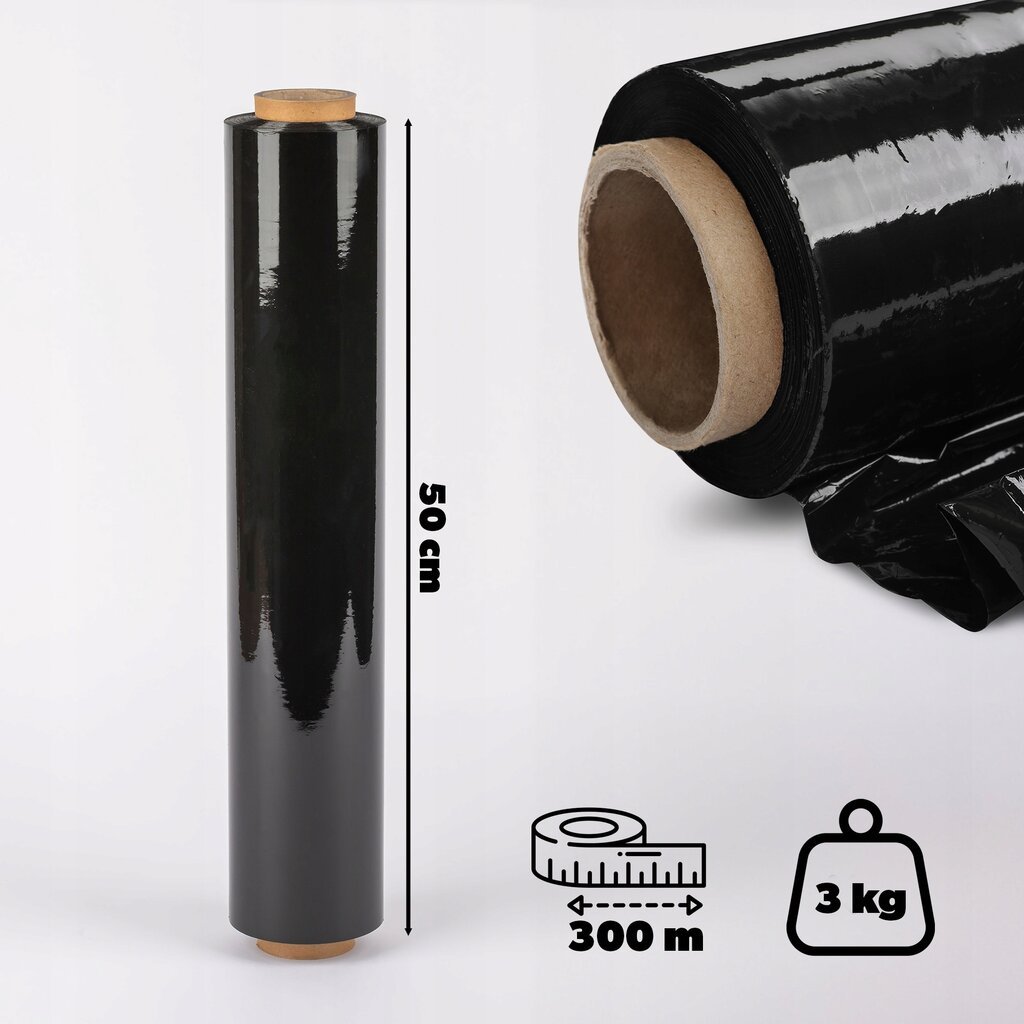 Stretch Folija Stretch 2,5kg Black Strong xl 2x kaina ir informacija | Biuro kėdės | pigu.lt