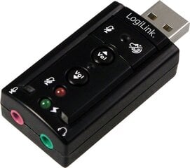Logilink USB Audio adapter, 7.1 sound ef цена и информация | Звуковые карты | pigu.lt