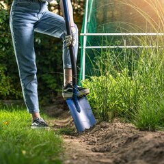 Kastuvas Tiesus Kastuvas 125 cm Metalinis sodas Ergonomiškas Tvirtas kaina ir informacija | Sodo įrankiai | pigu.lt