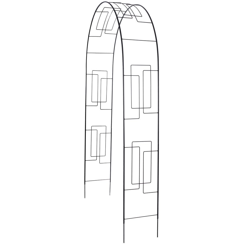 Sodo pavėsinė gėlėms, metalinė arka, rožės, 250 cm kaina ir informacija | Pavėsinės | pigu.lt