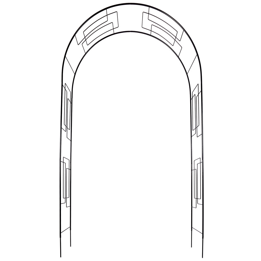 Sodo pavėsinė gėlėms, metalinė arka, rožės, 250 cm kaina ir informacija | Pavėsinės | pigu.lt