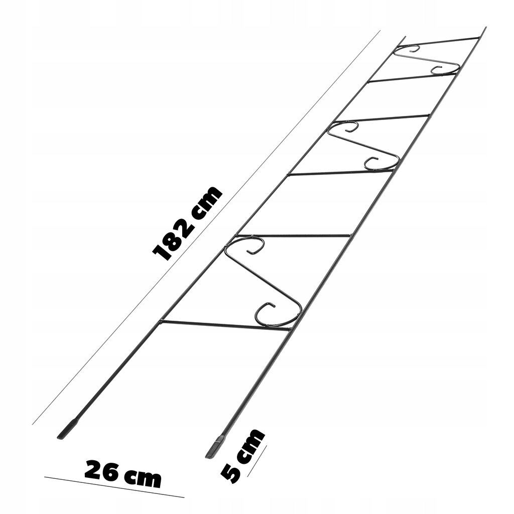 Sodo atraminės kopėčios gėlėms, rožėms, 180 cm цена и информация | Pavėsinės | pigu.lt