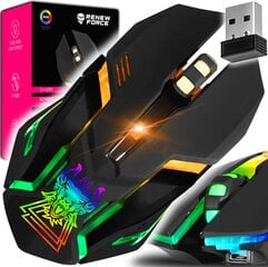 Belaidė žaidimų pelė RGB Renew Force, 3200 dpi kaina ir informacija | Pelės | pigu.lt