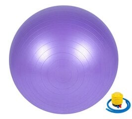 Gimnastikos kamuolys Sanro, 55 cm, violetinis kaina ir informacija | Gimnastikos kamuoliai | pigu.lt