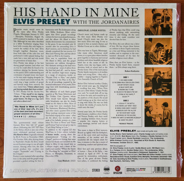 Vinilinė plokštelė Elvis His Hand In Mine цена и информация | Vinilinės plokštelės, CD, DVD | pigu.lt