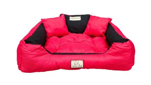 KingDog Raudona vandeniui atspari lova šunims Kanapa 130x105 kaina ir informacija | Guoliai, pagalvėlės | pigu.lt