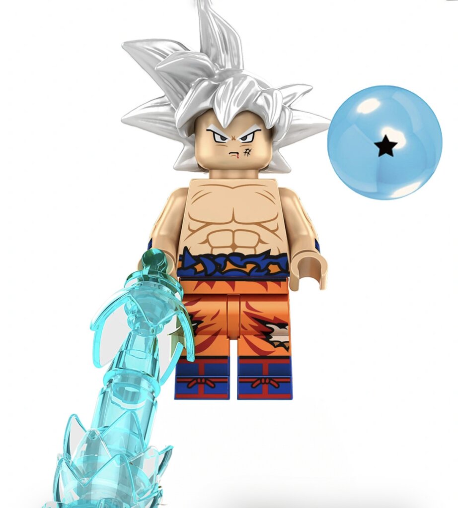 Konstruktorius Dragon Ball Son Goku figūrėlė HeroBricks, 3vnt, 8cm kaina ir informacija | Konstruktoriai ir kaladėlės | pigu.lt