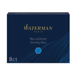 Rašalo kasetė Waterman Standard Blue Florida S0110860, mėlyna kaina ir informacija | Rašymo priemonės | pigu.lt