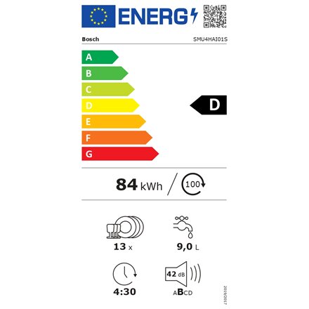 Bosch SMU4HAI01S kaina ir informacija | Indaplovės | pigu.lt