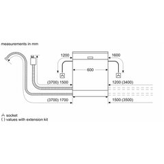 Bosch SMV4HAX19E kaina ir informacija | Indaplovės | pigu.lt