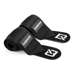 Rockbros 0431001 sports wristband - black (2 pcs.) kaina ir informacija | Krepšinio kamuoliai | pigu.lt