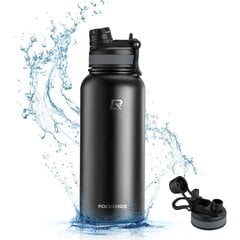 Rockbros 35210029001 bicycle thermal bottle for drinks 530 ml - black kaina ir informacija | Krepšinio kamuoliai | pigu.lt