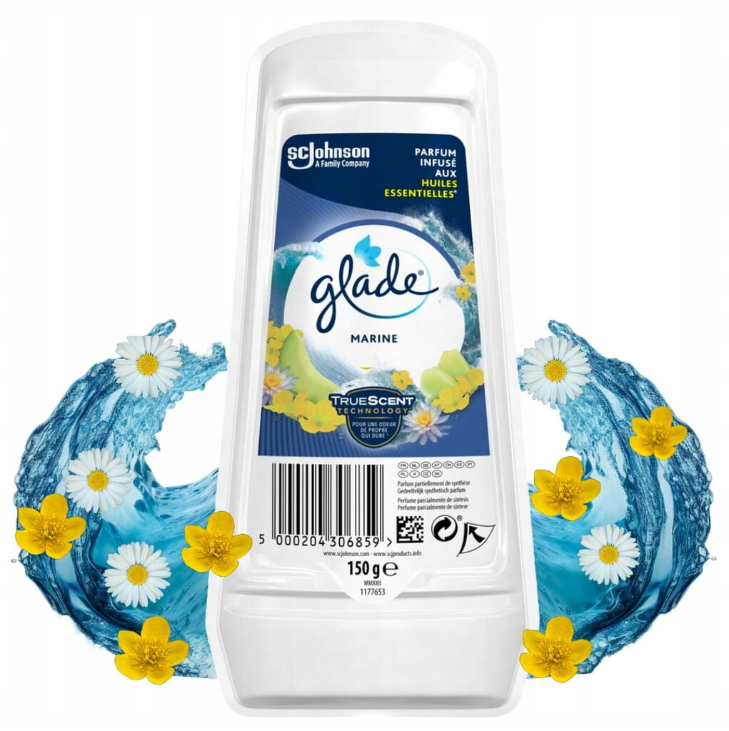 Gelinis oro gaiviklis 150 g "Glade Marine Marine kaina ir informacija | Salono oro gaivikliai | pigu.lt