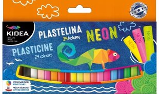 Plastilinas Kidea, 2 rink. 24vnt. kaina ir informacija | Piešimo, tapybos, lipdymo reikmenys | pigu.lt