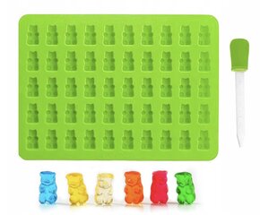 GummyDelight silikoninė guminukų forma, 13,5x19 cm kaina ir informacija | Virtuvės įrankiai | pigu.lt