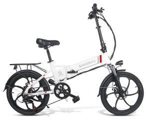 Sulankstomas elektrinis dviratis Samebike 20LVXD30 201,95", baltas цена и информация | Электровелосипеды | pigu.lt