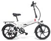 Sulankstomas elektrinis dviratis Samebike 20LVXD30 201,95", baltas kaina ir informacija | Elektriniai dviračiai | pigu.lt