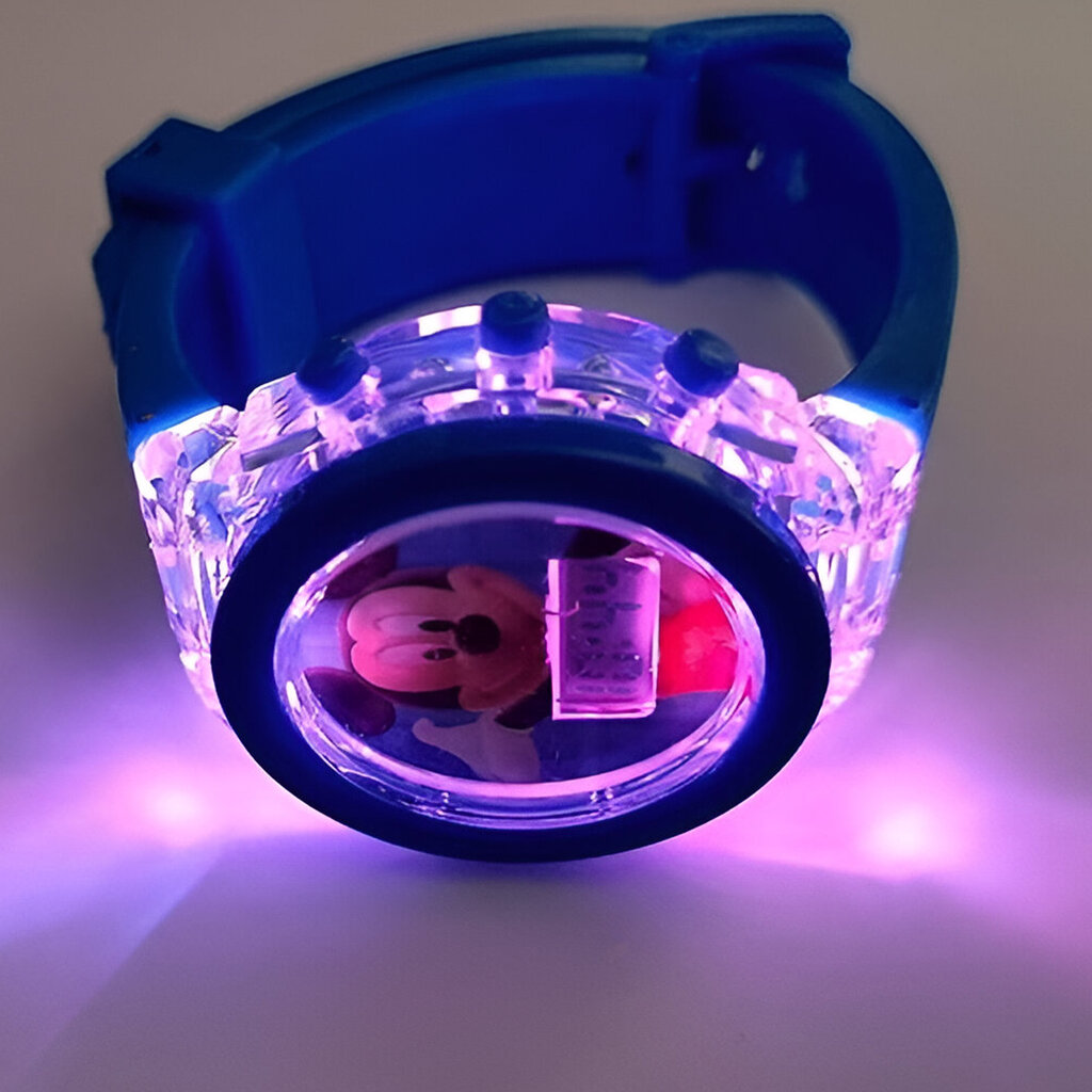 Vaikiškas laikrodis su šviečiančiomis šviesomis LIVMAN kaina ir informacija | Aksesuarai vaikams | pigu.lt