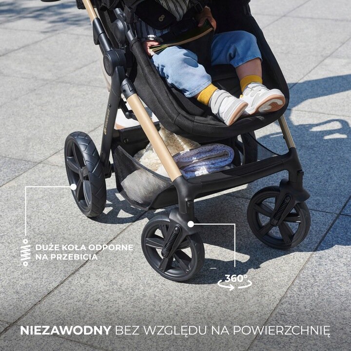 Universalus vežimėlis Kinderkraft Moov 2 3in1, Moonlight Grey цена и информация | Vežimėliai | pigu.lt