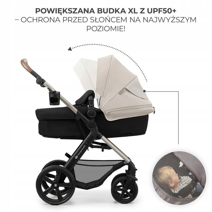 Universalus vežimėlis Kinderkraft Moov 2 3in1, Moonlight Grey цена и информация | Vežimėliai | pigu.lt