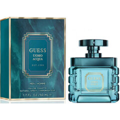 Tualetinis vanduo Guess Uomo Acqua EDT vyrams, 50 ml kaina ir informacija | Kvepalai vyrams | pigu.lt