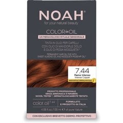 Aliejiniai plaukų dažai Noah Color In Oil 7.44, 135 ml kaina ir informacija | Plaukų dažai | pigu.lt