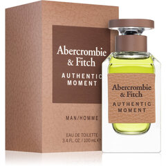 Tualetinis vanduo Abercrombie & Fitch Authentic Moment Men EDT vyrams, 100 ml kaina ir informacija | Kvepalai vyrams | pigu.lt