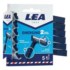 Vienkartinis skustuvas Lea Emerging 2 Blades Disposable Blades, 4 vnt. kaina ir informacija | Skutimosi priemonės ir kosmetika | pigu.lt