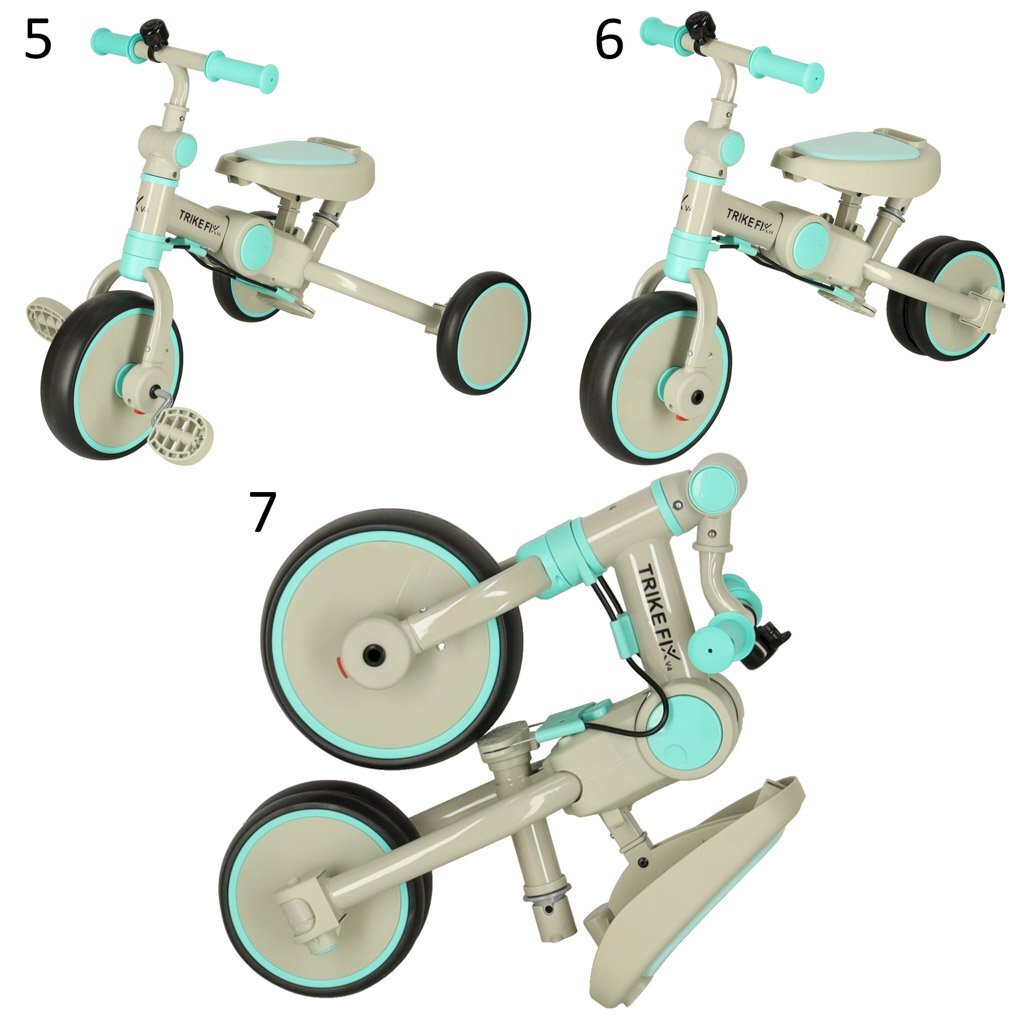 TRIRATIS TRIKE FIX V4 VAIKAMS MĖLYNAI PILKAS kaina ir informacija | Triratukai | pigu.lt