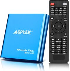 Цифровой медиаплеер AGPTEK Mini 1080P Full HD цена и информация | Мультимедиа-плееры | pigu.lt