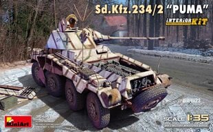 Klijuojamas Modelis MiniArt 35414 Sd.Kfz.234/2 Puma Interior Kit 1/35 kaina ir informacija | Klijuojami modeliai | pigu.lt