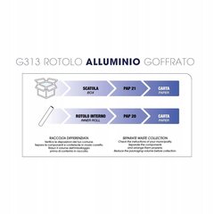 Aliuminio folija plaukams G313, 15 cm kaina ir informacija | Plaukų dažai | pigu.lt